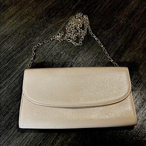 NORDSTROM Cream Chain Clutch